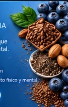 Arándanos, cacao y semillas